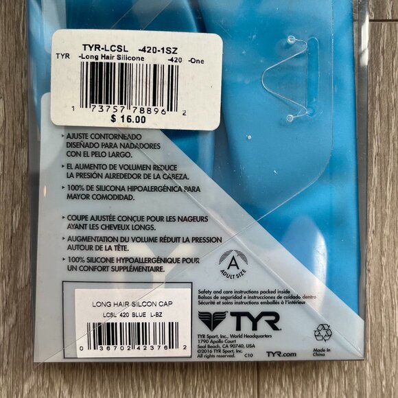 TYR Longhair Silicone Swim Cap NWT - Picture 4 of 4